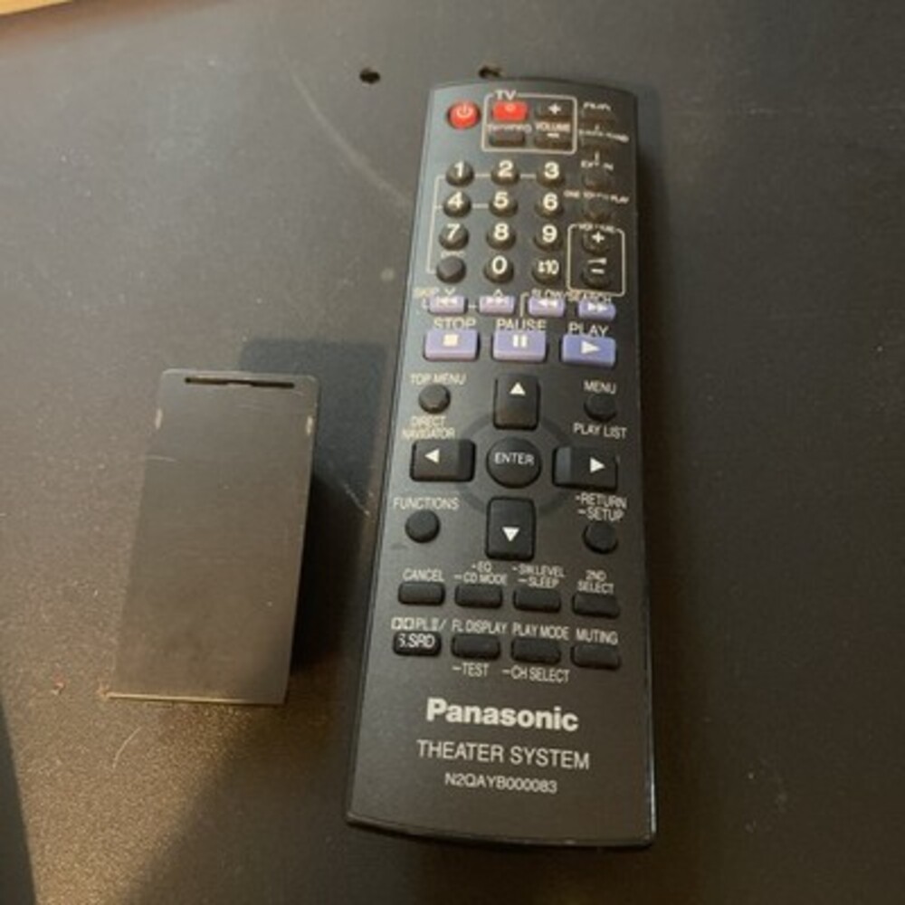panasonic universal remote control theater system